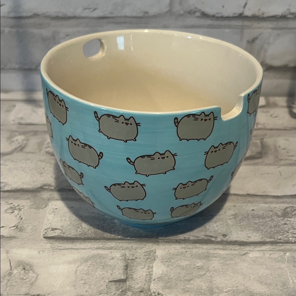 Pusheen Blue Cat Pattern ramen Bowl our name is mud ramen noodle